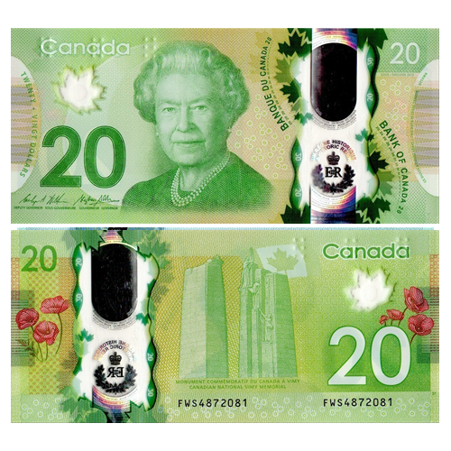 20 Canadian Dollar