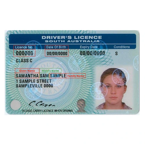 Australian Driver’s License